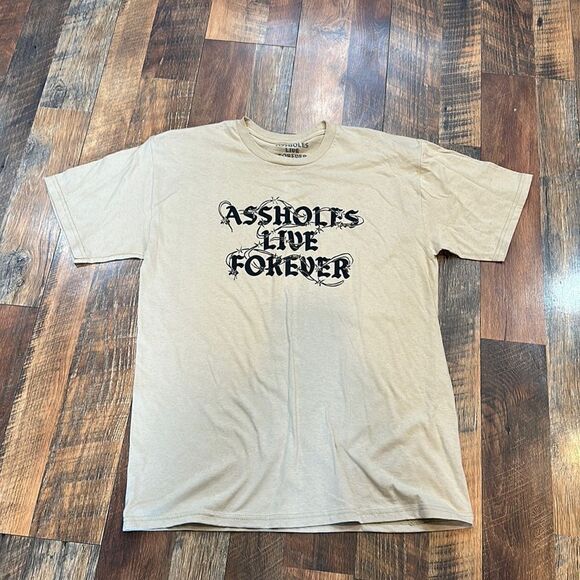 ASSHOLES LIVE FOREVER t-shirt L (6032) NWOT - Picture 1 of 3
